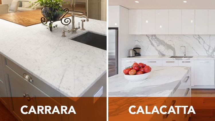 How to Tell the  Difference between Calacatta Marble and Carrara Marble