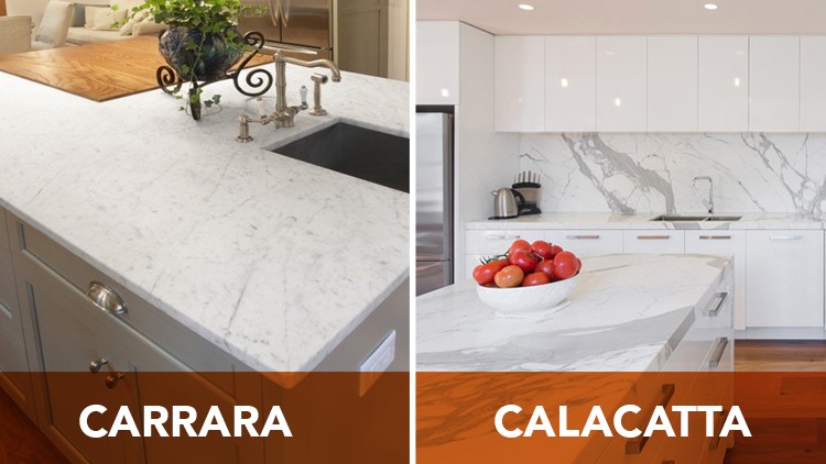 How to Tell the  Difference between Calacatta Marble and Carrara Marble！
